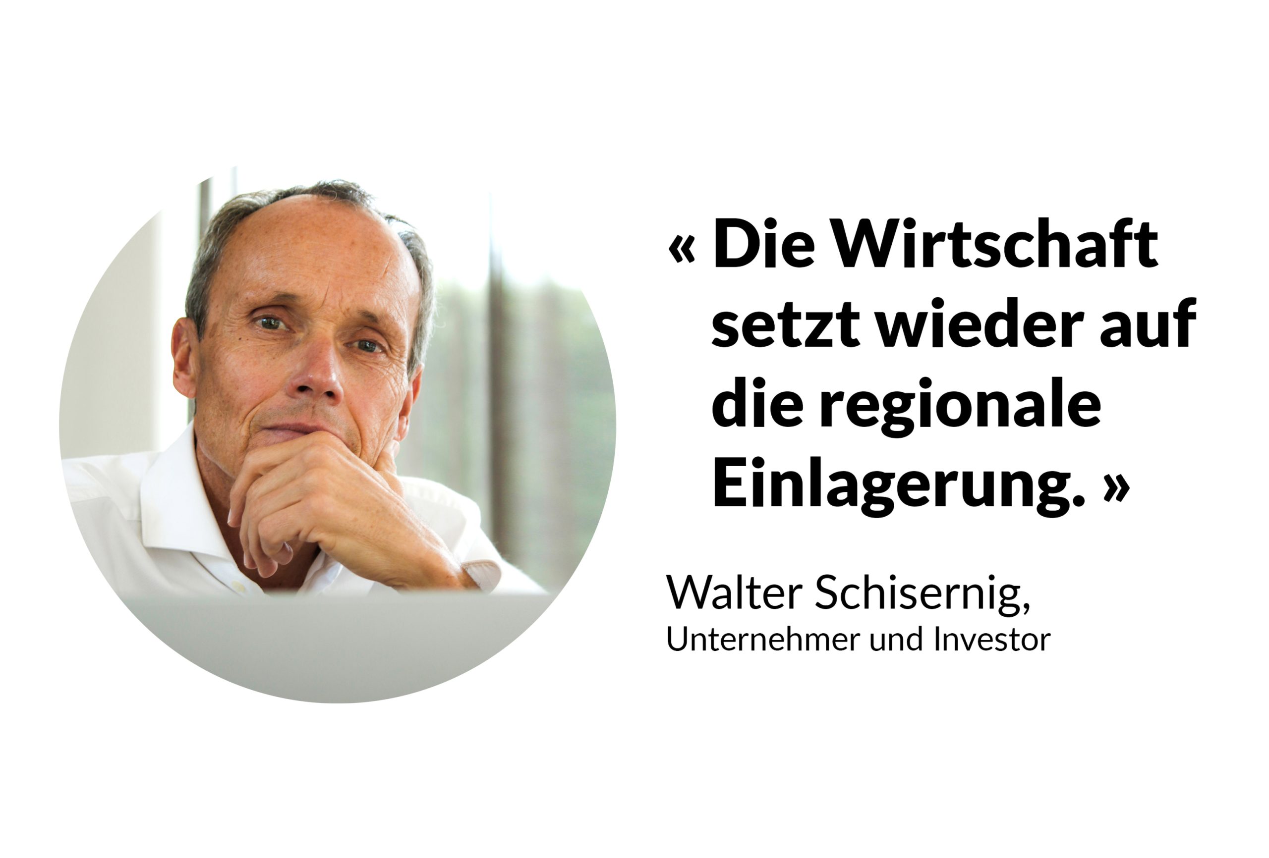 Artikel Teaster "Die Wirtschaft setzt wieder auf die regionale Einlagerung"
